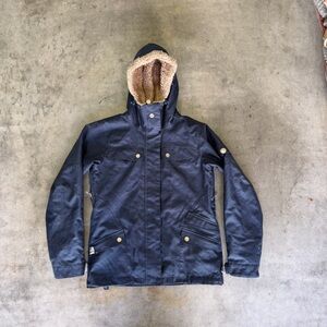 ROXY Wintersports 5000 Full Zip, Snap Snowboard Jacket Faux Fur Insulated Medium